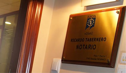 Notaría Ricardo Tabernero Capella cuadro de notario